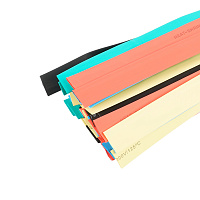 Термоусадочная трубка STEKKER HST-1260-100M, длина 100 см., коэф. усадки 2:1, мультиколор 39724