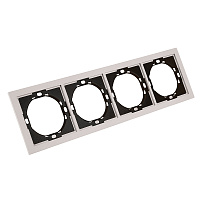 Рамка 4-местная, STEKKER, серия Мия, PFR00-3004-08, пудровый жемчуг 50489