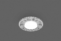 Светильник встраиваемый с белой LED подсветкой Feron CD4024 потолочный GX53 без лампы прозрачный 29538 Светильник встраиваемый с белой LED подсветкой Feron CD4024 потолочный GX53 без лампы прозрачный 29538