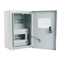 Шкаф учетно-распределительный навесной ЩУРн-1/6 STEKKER EBX60-3/1/6.2-31  IP31 (285*190*145) сталь, серия ArcaMetal 50704