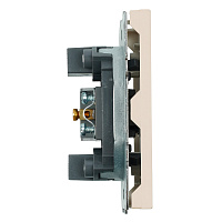 Розетка телевизионная 1-местная (механизм), STEKKER, 75 Ом, 5-862МГц, серия Эмили, RST00-5108-08, кашемир, soft touch 49901