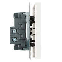 RSW10-5103-01 Выключатель 1-клавишный (механизм), STEKKER, 250В, 10А, серия Эмили, белый фарфор, soft touch 49865