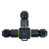 Соединитель-коннектор для проводов T 3-контактный LD556 STEKKER, водонепрониц. пружинный контакт  50558