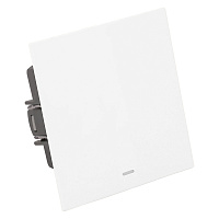 Выключатель 1-клавишный c индикатором (механизм), STEKKER, 250В, 10А, серия Мия, RSW10-3101-01, белая магнолия 50431