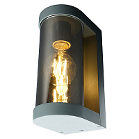 Светильник садово-парковый Feron DH1901, на стену, E27 230V, черный/зеркальный 52186