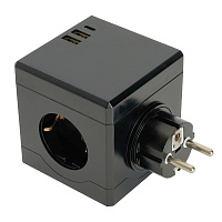 Разветвитель сетевой 3-местный с/з STEKKER ADP16-33-22, 250V, 16A, ABS пластик, черный 49658 Разветвитель сетевой 3-местный с/з STEKKER ADP16-33-22, 250V, 16A, ABS пластик, черный 49658